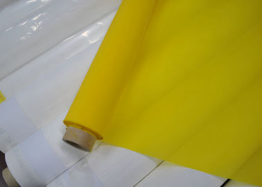 中国 158陶磁器の印刷、白い/黄色色のためのミクロン47Tポリエステル メッシュ生地 サプライヤー