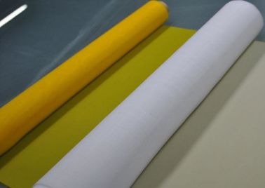 中国 プリント基板の印刷のための白い/黄色61Tポリエステル スクリーンの網 サプライヤー