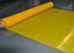 高密度、91ミクロンを印刷する黄色いポリエステル メッシュ生地のシルク スクリーンのTシャツ サプライヤー