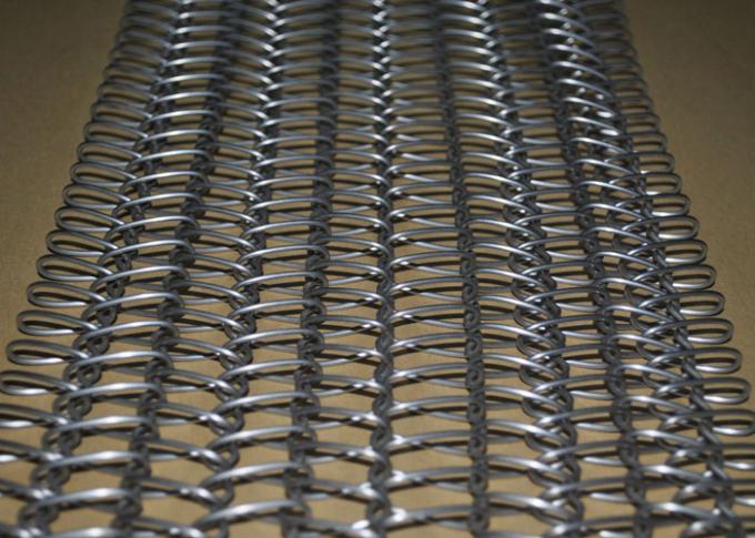 304のSSの平らな屈曲ワイヤー ベルト、網の食品加工のための螺線形のコンベヤー ベルト