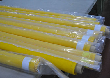 中国 織物印刷、250cmの幅のための黄色80の糸ポリエステル網目スクリーンの生地 サプライヤー