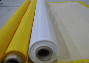 織物印刷の白い/黄色色のための43T-80ポリエステル シルク スクリーン印刷の網