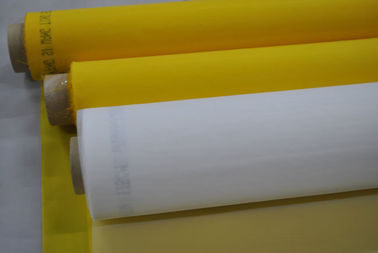 織物印刷の白い/黄色色のための43T-80ポリエステル シルク スクリーン印刷の網