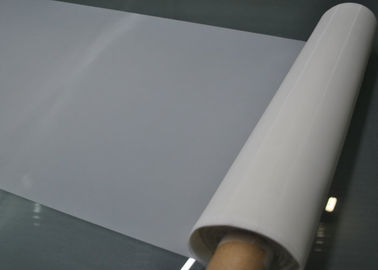 中国 低い伸縮性PCBの印刷/ろ過のための白いポリエステル ボルトで固定する布60の網 サプライヤー