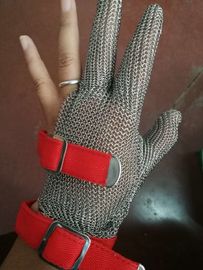 食品等級の金属の網手の手袋屠殺場のための5本の指
