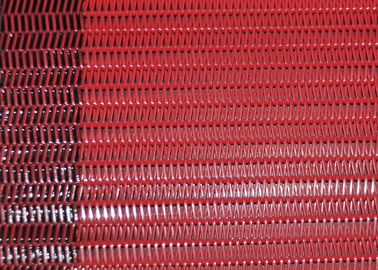 ペーパー作成機械のための赤いポリエステル螺線形のコンベヤー ベルトの網のドライヤー スクリーン
