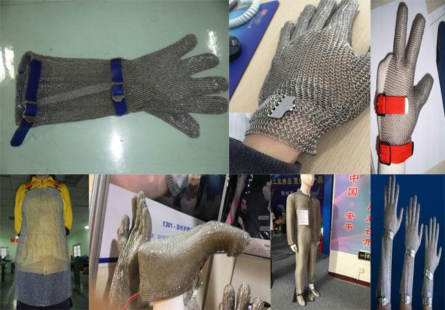 保護企業、5/3本の指のタイプのための安全金網のステンレス鋼の手袋
