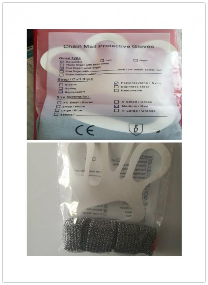 SS304ステンレス鋼の網の手袋、台所のためのステンレス鋼リング網